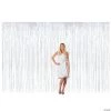 Large Metallic Fringe Backdrop Curtains -Party Decorations Sales Shop large white metallic fringe backdrop curtain13696762