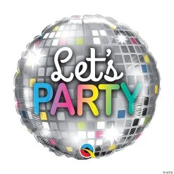 Let’s Party Disco Ball 18" Mylar Balloon