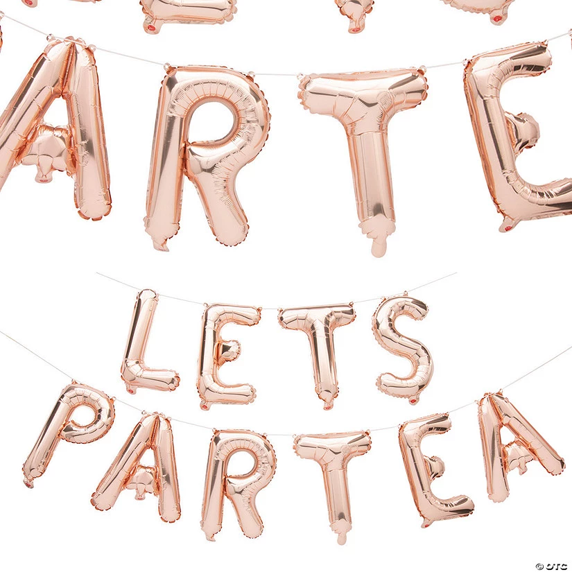 Lets Partea Mylar Balloon Garland 3 Lets Partea Mylar Balloon Garland