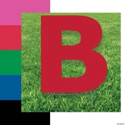 Letter B Yard Signs