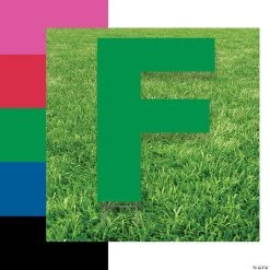 Letter F Yard Signs