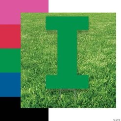 Letter I Yard Signs