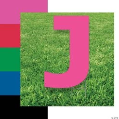 Letter J Yard Signs