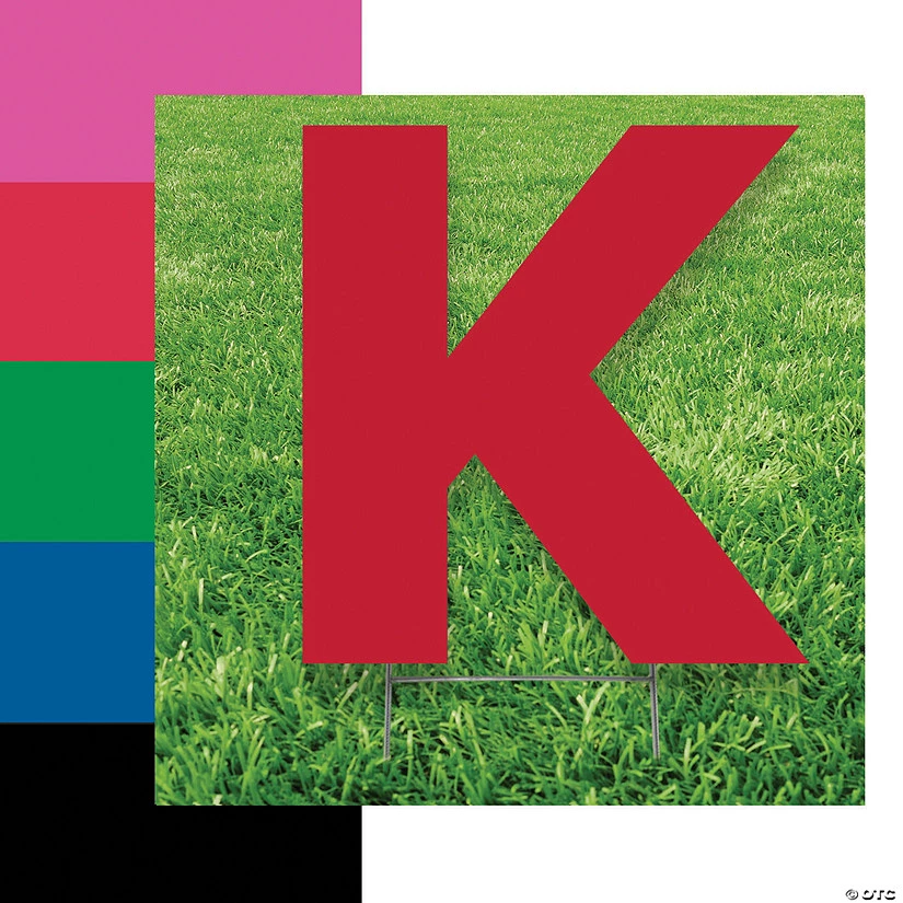 Letter K Yard Signs 3 Letter K Yard Signs