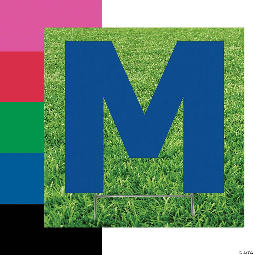 Letter M Yard Signs 3 Letter M Yard Signs