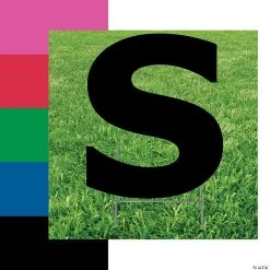 Letter S Yard Signs
