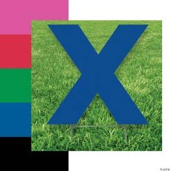 Letter X Yard Signs