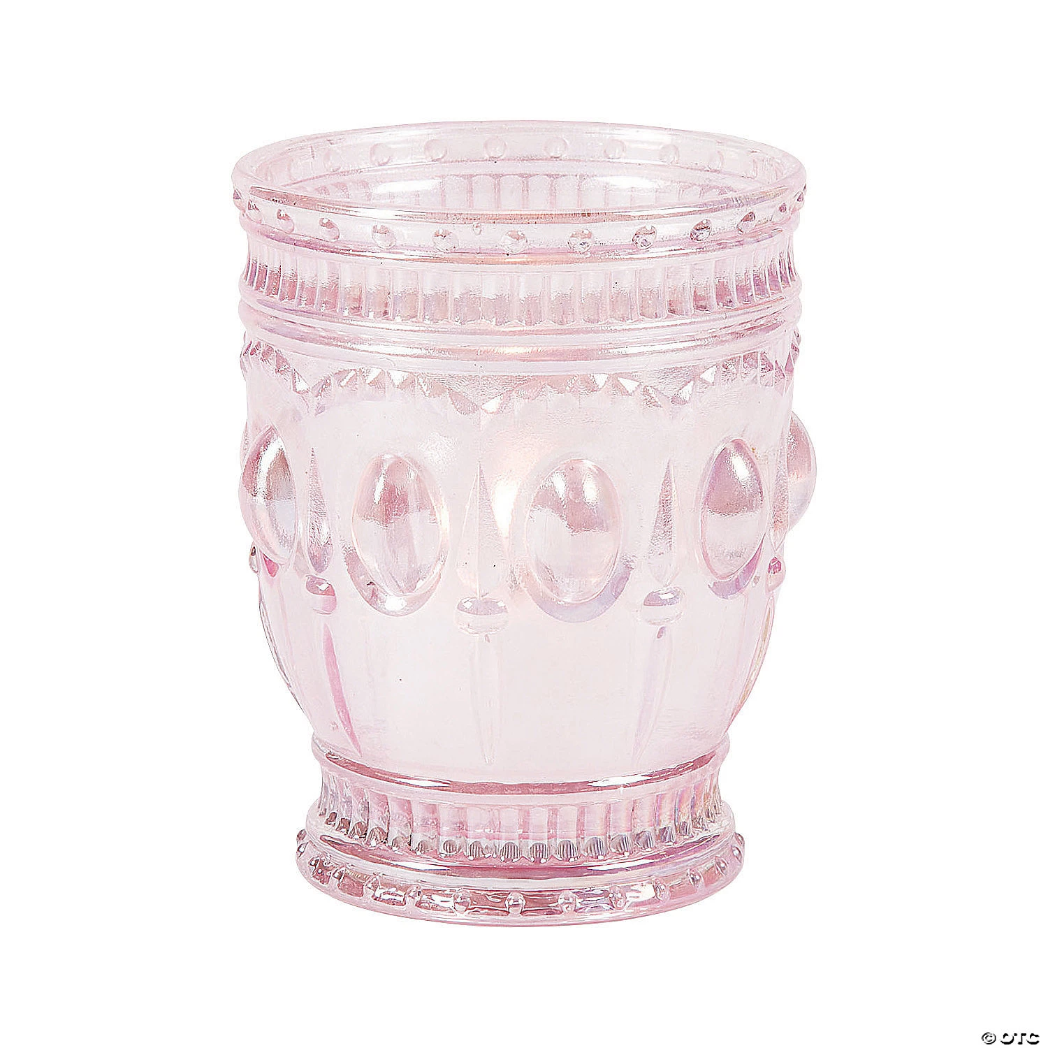 Light Pink Vintage Votive Candle Holders - 6 Pc. 3 Light Pink Vintage Votive Candle Holders - 6 Pc.
