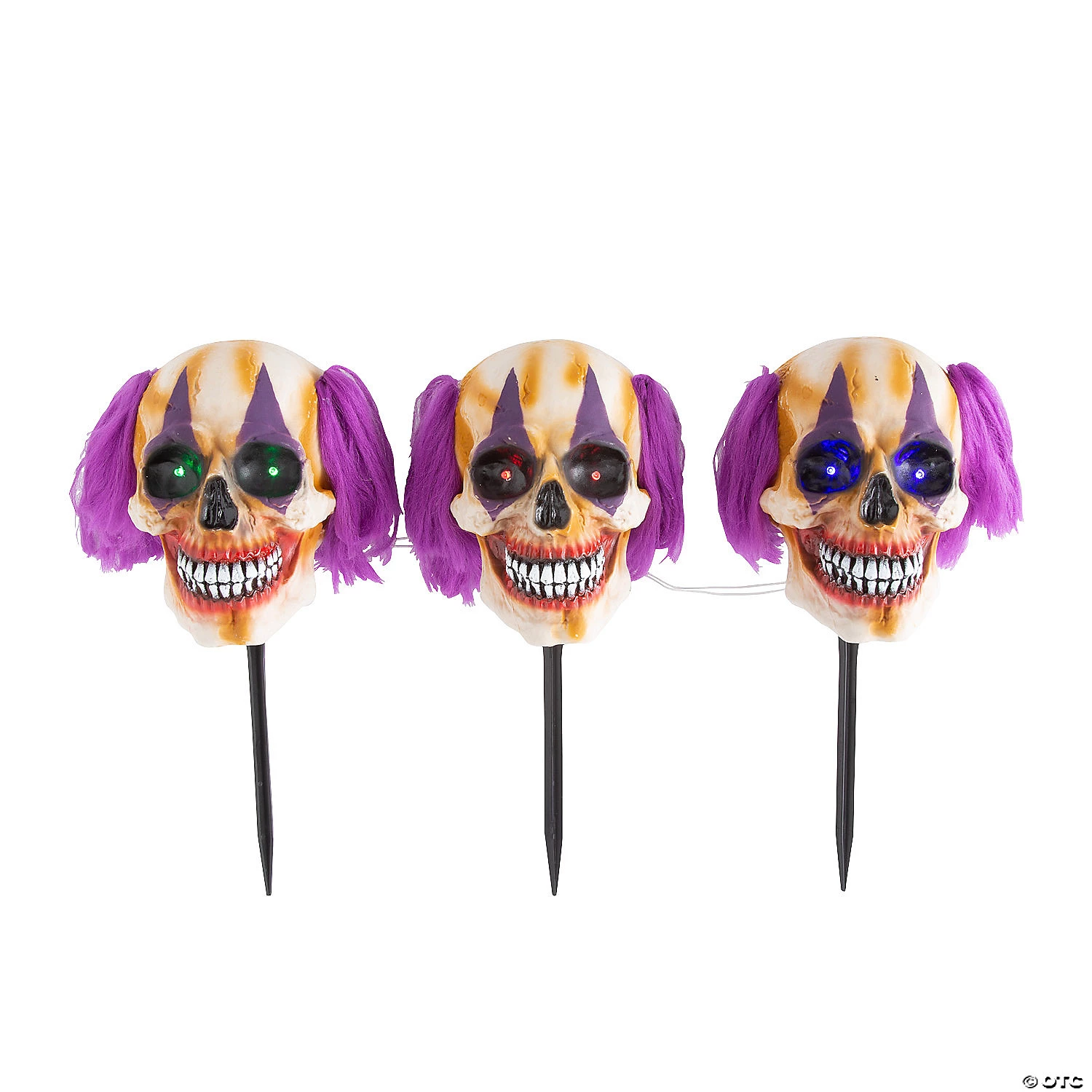 Light-Up Clown Yard Stakes - 3 Pc. 4 Light-Up Clown Yard Stakes - 3 Pc. - Image 2