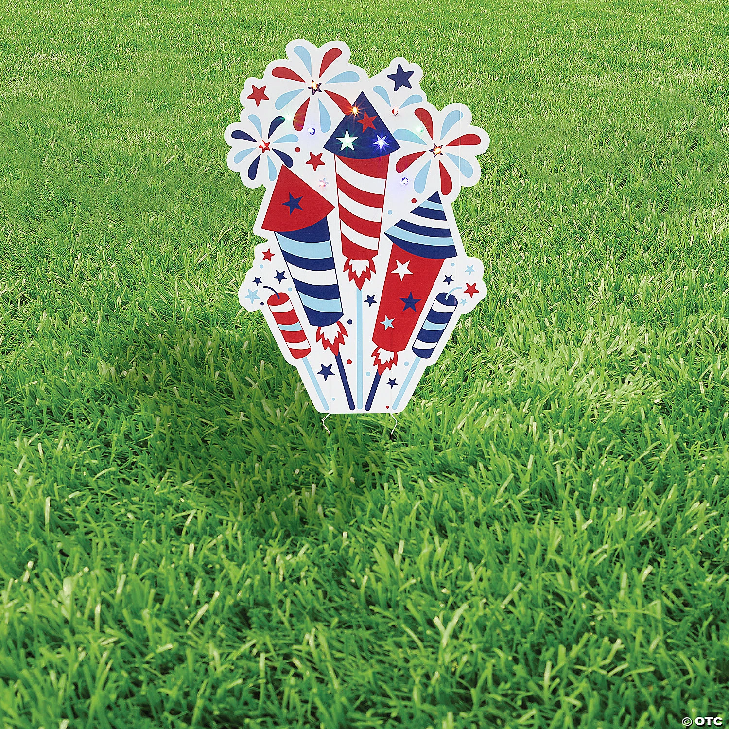 Light-Up Firework Yard Sign Kit - Makes 1 4 Light-Up Firework Yard Sign Kit - Makes 1 - Image 2