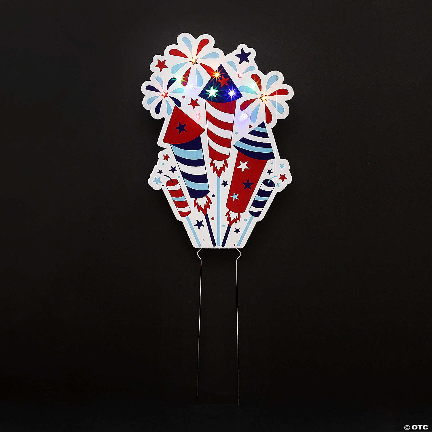 Light-Up Firework Yard Sign Kit - Makes 1 3 Light-Up Firework Yard Sign Kit - Makes 1
