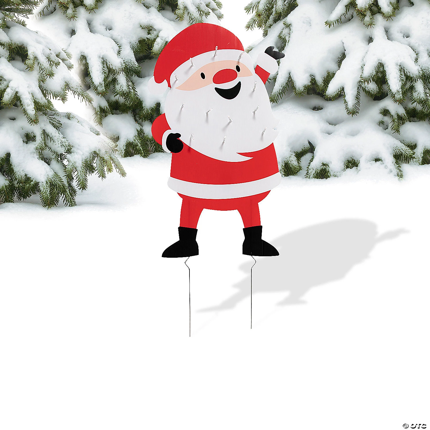 Light-Up Santa Yard Sign Kit 4 Light-Up Santa Yard Sign Kit - Image 2