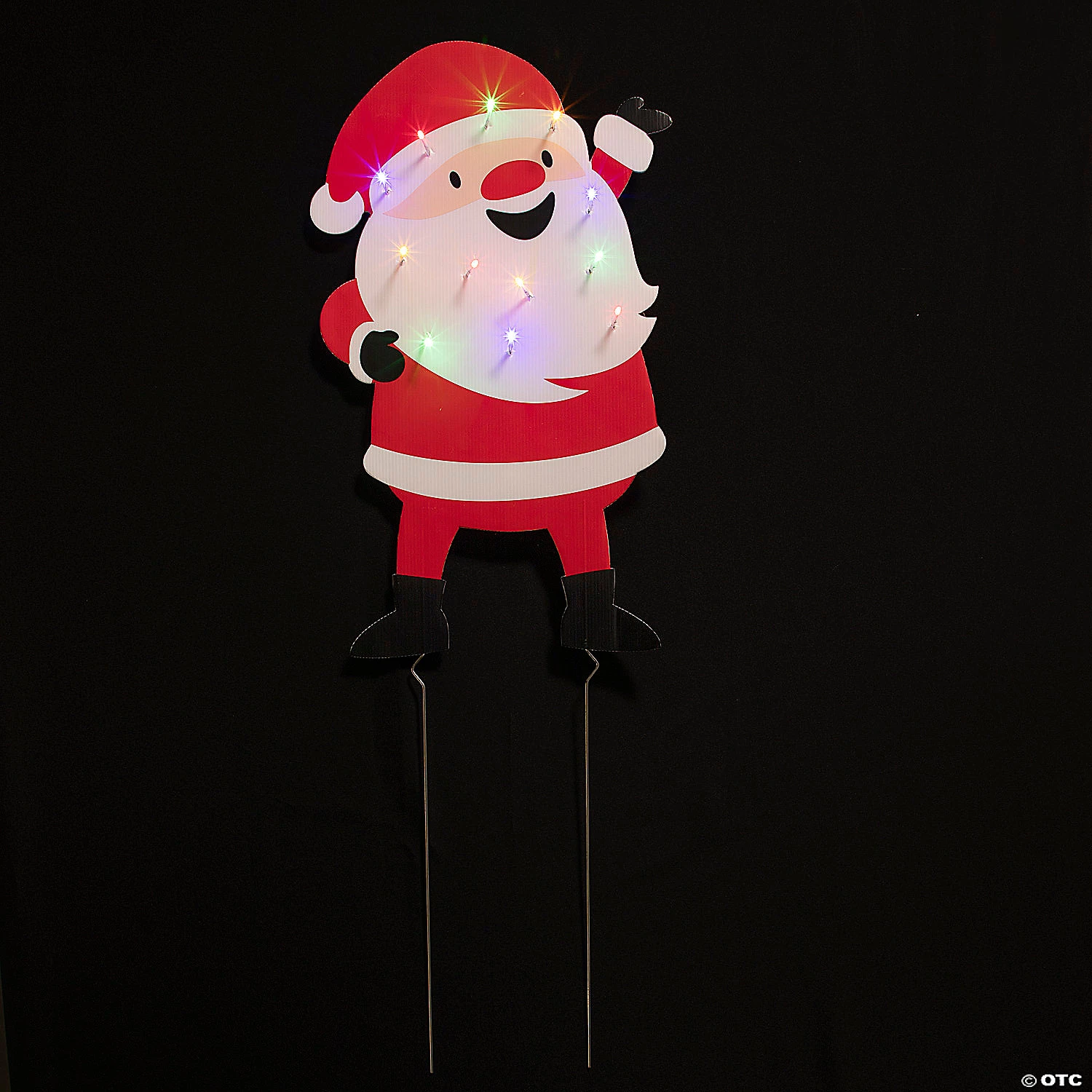 Light-Up Santa Yard Sign Kit 3 Light-Up Santa Yard Sign Kit