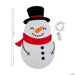 Light-Up Snowman Yard Sign Kit -Party Decorations Sales Shop light up snowman yard sign kit14091636 a02