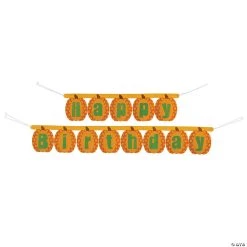Lil’ Pumpkin Happy Birthday Jointed Banner