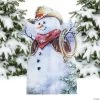 Little Cowboy Snowman Outdoor Yard Sign -Party Decorations Sales Shop little cowboy snowman outdoor yard sign13808707