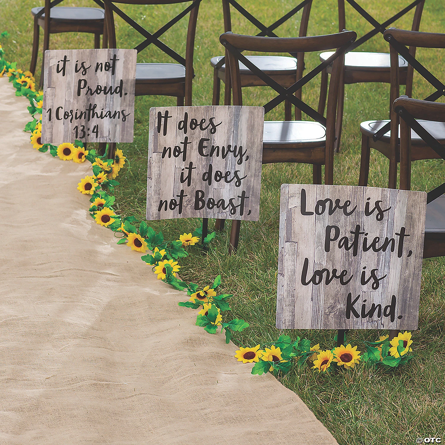 Love is Patient Wedding Yard Sign Set - 3 Pc. 4 Love is Patient Wedding Yard Sign Set - 3 Pc. - Image 2