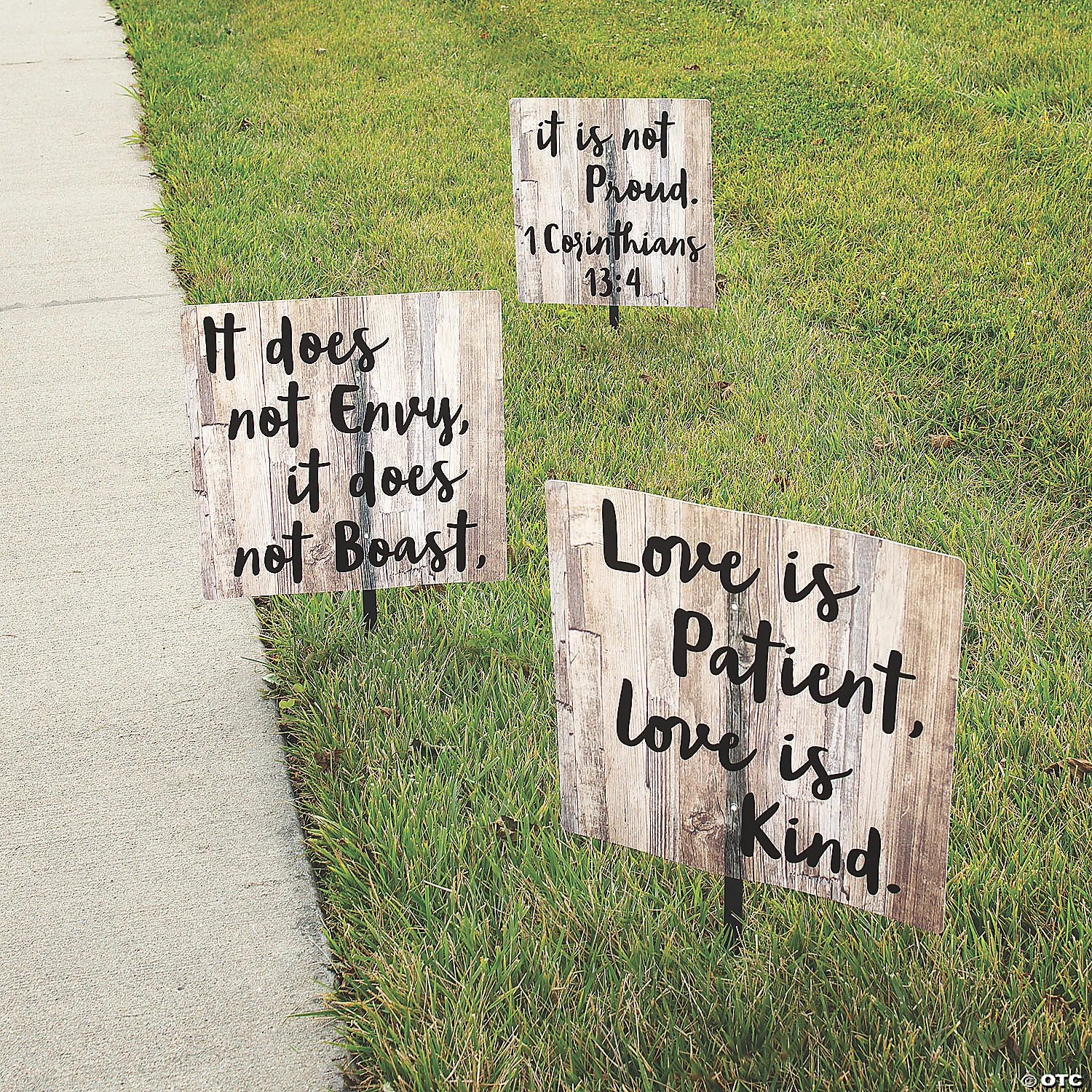 Love is Patient Wedding Yard Sign Set - 3 Pc. 3 Love is Patient Wedding Yard Sign Set - 3 Pc.