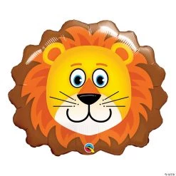 Loveable Lion-Shaped 29" Mylar Balloon