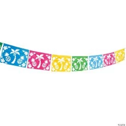 Luau Cut-Out Pennant Banner