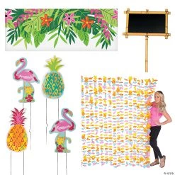 Luau Outdoor Decorating Kit - 7 Pc. -Party Decorations Sales Shop luau outdoor decorating kit 7 pc 13968340 1