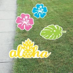 Luau Yard Signs - 4 Pc.