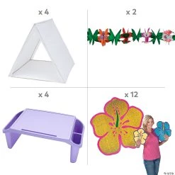 Magical Flower Slumber Party Kit for 4 -Party Decorations Sales Shop magical flower slumber party kit for 414192791 a01