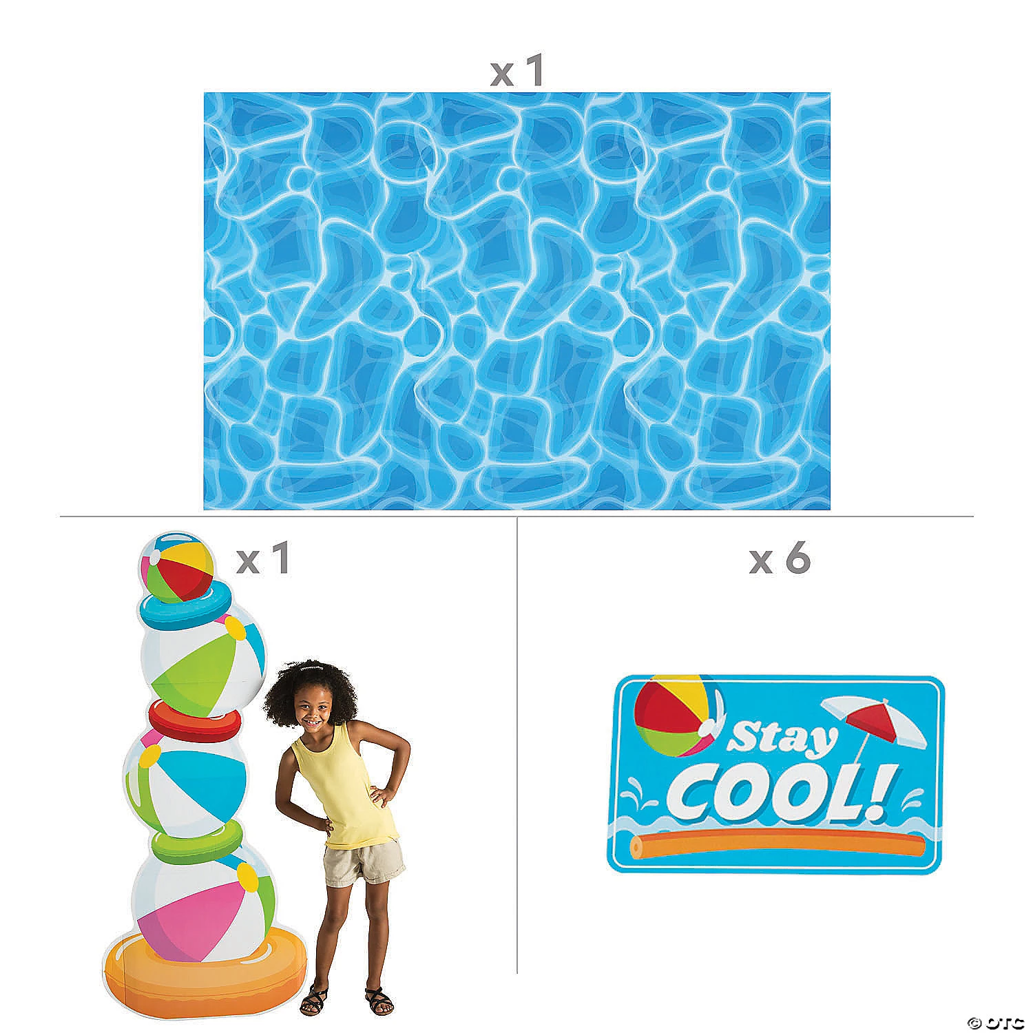Make a Splash VBS Small Pool Scene Decorating Kit - 8 Pc. 4 Make a Splash VBS Small Pool Scene Decorating Kit - 8 Pc. - Image 2