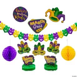 Mardi Gras Decorating Kit - 10 Pc.