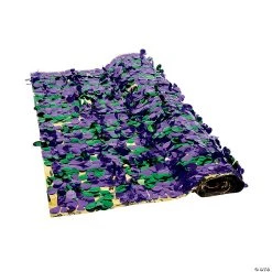 Mardi Gras Metallic Floral Sheeting