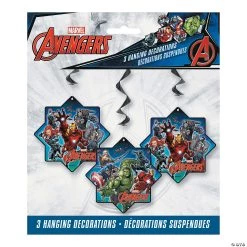 Marvel Comics The Avengers™ Hanging Swirl Decorations - 3 Pc.