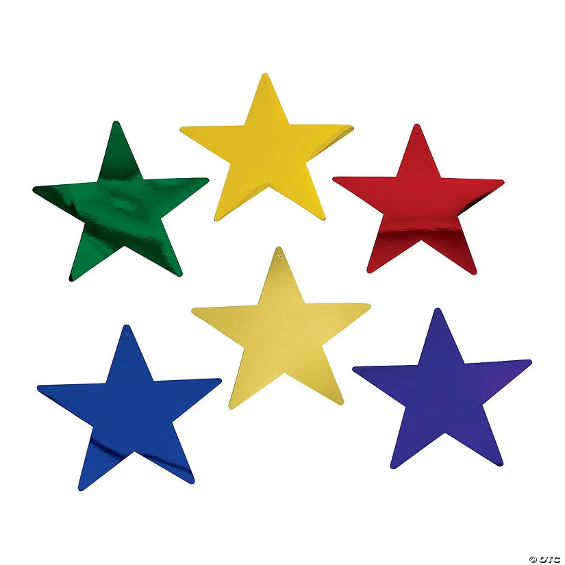 Metallic Stars - 12 Pc. 3 Metallic Stars - 12 Pc.