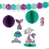 Mermaid Sparkle Decorating Kit - 9 Pc. -Party Decorations Sales Shop mermaid sparkle decorating kit 9 pc 13837814