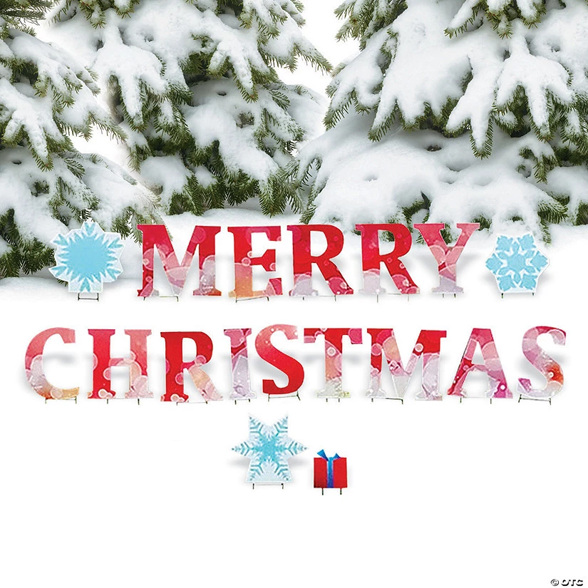 Merry Christmas Outdoor Yard Sign 3 Merry Christmas Outdoor Yard Sign