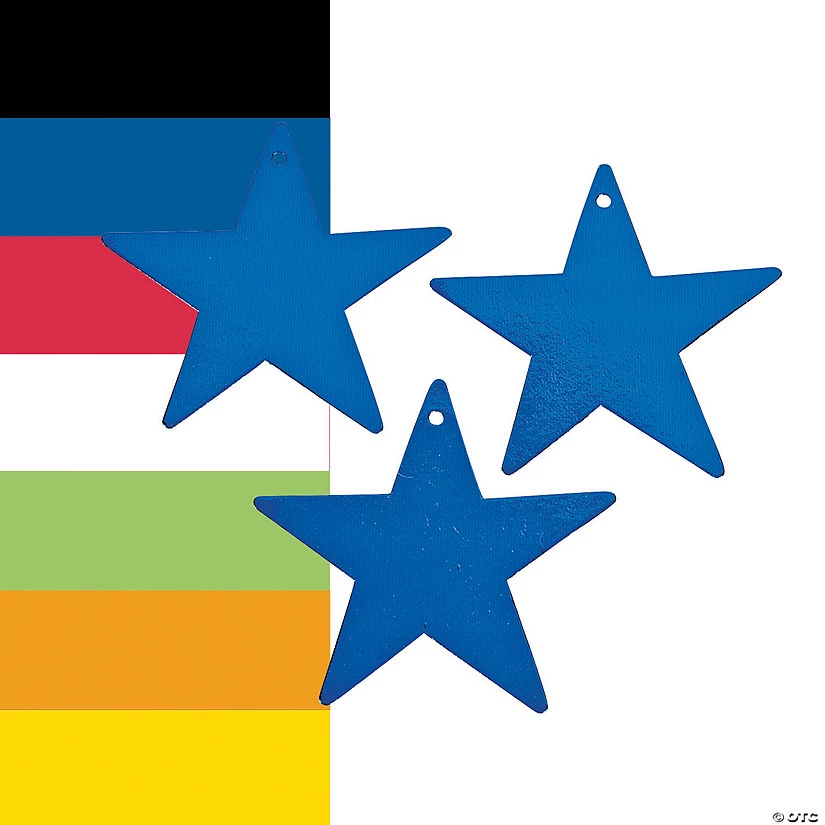 Metallic Stars - 12 Pc. 3 Metallic Stars - 12 Pc.