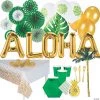 Metallic Tropical Party Tableware Kit for 24 Guests 1 Metallic Tropical Party Tableware Kit for 24 Guests -Party Decorations Sales Shop metallic tropical party tableware kit for 24 guests14100602
