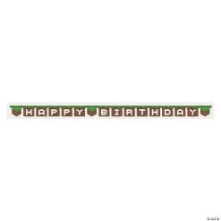 Minecraft® Jointed Birthday Banner