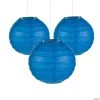 Mini Paper Lanterns - 12 Pc. 2 Mini Paper Lanterns - 12 Pc. -Party Decorations Sales Shop mini blue hanging paper lanterns 12 pc 13696884