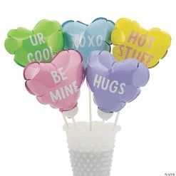 Mini Conversation Heart 5" Mylar Balloons - 10 Pc. -Party Decorations Sales Shop mini conversation heart 5 mylar balloons 10 pc 13937756 a01