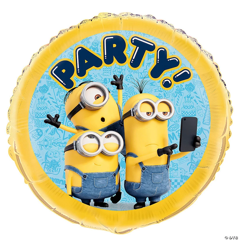 Minions™ 18" Mylar Balloon 3 Minions™ 18" Mylar Balloon