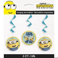 Minions™ Hanging Swirls - 3 Pc.