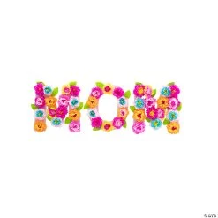 Mom Tissue Paper Flower Hanging Decoration - 3 Pc.