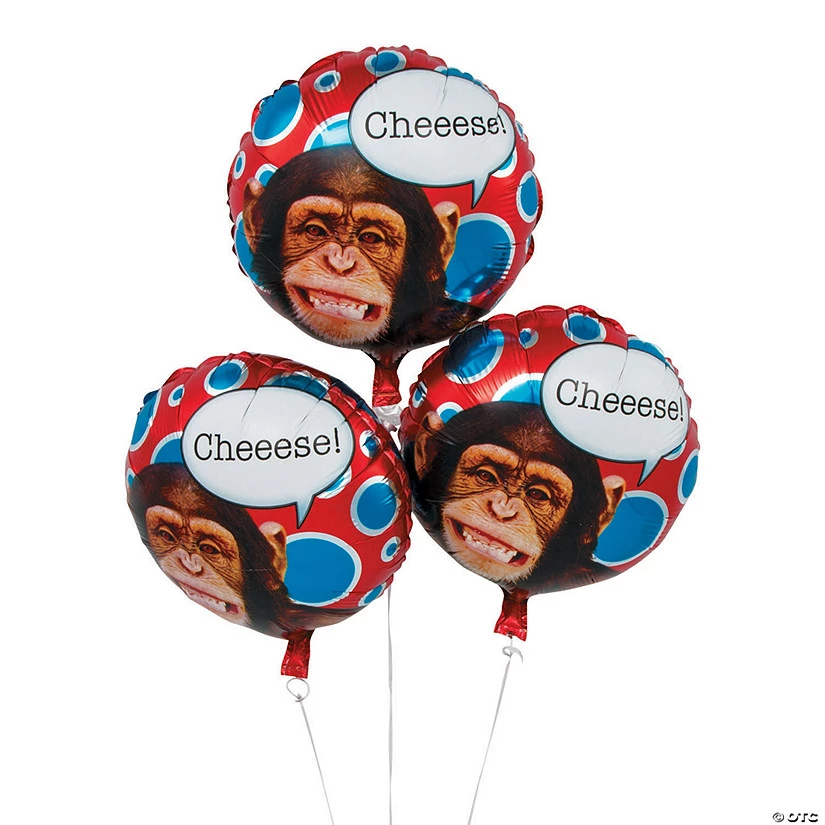 Monkey 18" Mylar Balloon - 3 Pc. 3 Monkey 18" Mylar Balloon - 3 Pc.