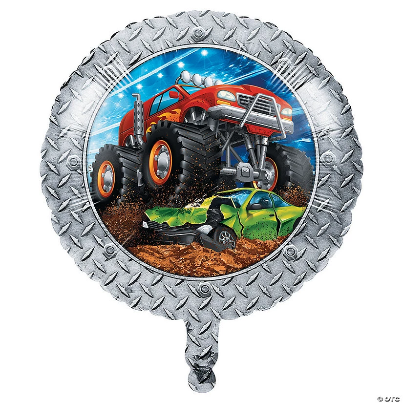 Monster Truck Party 18” Mylar Balloon 3 Monster Truck Party 18” Mylar Balloon