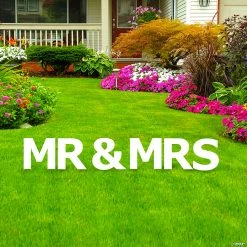 Mr. & Mrs. Letters Yard Sign