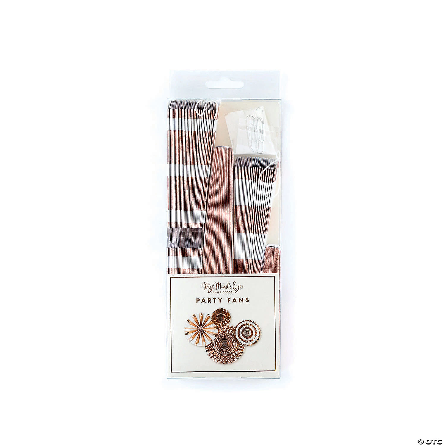 My Mind’s Eye™ Metallic Rose Gold Hanging Fans - 4 Pc. 4 My Mind’s Eye™ Metallic Rose Gold Hanging Fans - 4 Pc. - Image 2