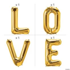 Mylar Love Balloon Kit - 4 Pc. -Party Decorations Sales Shop mylar love balloon kit 4 pc 14100611 a01