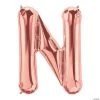 N Rose Gold Letter 34" Mylar Balloon 1 N Rose Gold Letter 34" Mylar Balloon -Party Decorations Sales Shop n rose gold letter 34 mylar balloon13908547