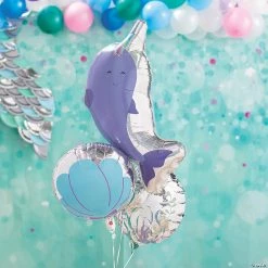 Narwhal Party 18" - 24" Mylar Balloons - 3 Pc. -Party Decorations Sales Shop narwhal party 18 24 mylar balloons 3 pc 13845556 a01