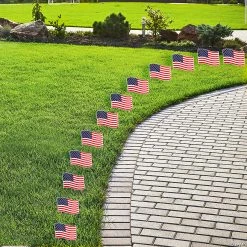 Neighborhood USA Flag Yard Signs - 24 Pc.